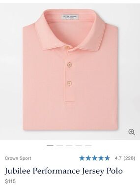 Peter Millar Light Pink Striped Performance Polo